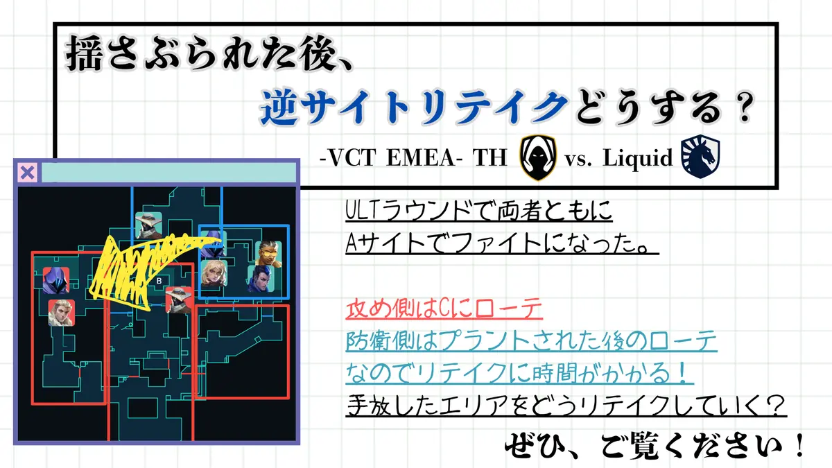 ULTの読み合いと揺さぶられた後のリテイク例